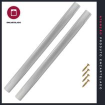 Puxador P&J Prime 128/160/192mm Alumínio Fosco com 2 Peças - Código 544140 Puxador P&J Prime 128/160/192mm Alumínio Fosco com 2 Peças - Código 544140