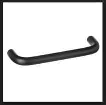 Puxador P/móveis Alça/trave 64mm Preto Fosco 05 Unid +paraf
