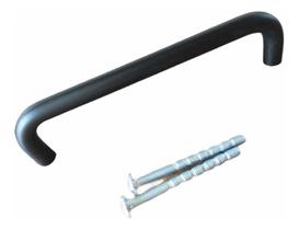 Puxador P/móveis Alça/trave 96mm Preto Fosco Kit Com 15 Puxador P/móveis Alça/trave 96mm Preto Fosco Kit Com 15