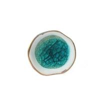 Puxador P/Moveis Ceramica Pedra Azul Colorido Ponto