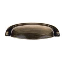 Puxador P/Moveis Concha Stilo 96mm Ouro Velho Colonial/Envelhecido 96mm