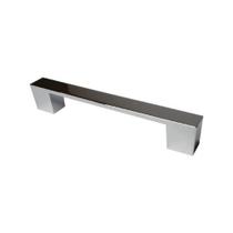 Puxador P/Moveis H3200 128mm Cromado Prateado 128mm