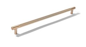 Puxador para armário khtumeware 305 mm com textura serrilhada, bronze, kit com 5