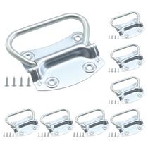 Puxador para baú HOME MASTER HARDWARE zincado, 8 unidades Puxador para baú HOME MASTER HARDWARE zincado, 8 unidades