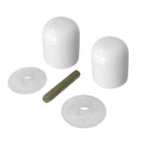 Puxador para box de banheiro ou janela de vidro temperado abs branco