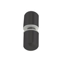 Puxador para box de banheiro ou janela de vidro temperado abs preto
