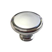 Puxador para móveis buriti cromado/cinza brilho c/ parafusos c/ 2