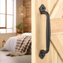 Puxador para Porta de Celeiro Eumtenr 25 cm Preto Fosco Reforçado Puxador para Porta de Celeiro Eumtenr 25 cm Preto Fosco Reforçado