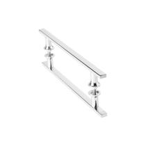 Puxador Para Porta De Correr Vidro Madeira Inox 30cm M.S