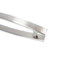 Puxador Para Porta Duplo Em Aço Inox Curve 50cm Puxador Para Porta Duplo Em Aço Inox Curve 50cm