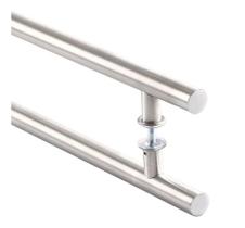 Puxador Para Porta Duplo Em Alumínio 1 Metro Tubular Puxador Para Porta Duplo Em Alumínio 1 Metro Tubular