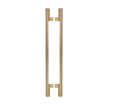 Puxador para porta living dourado zen duplo 50 cm (500 mm) zp1132.955