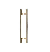 Puxador para porta living gold zen duplo 30cm (300 mm) (dourado brilhante) zp1131.a00