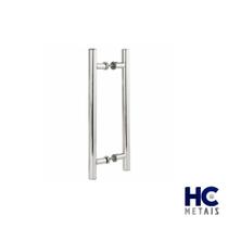Puxador para Porta Madeira ou Vidro ou Pivotante Alumínio Tubular Polido 30 cm Puxador para Porta Madeira ou Vidro ou Pivotante Alumínio Tubular Polido 30 cm