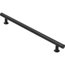 Puxador Para Porta Preto Fosco Tubular 20cm - 1 Lado Só Puxador Para Porta Preto Fosco Tubular 20cm - 1 Lado Só