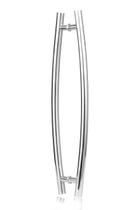 Puxador para Porta Tubular Curvo Arco 40 cm Polido
