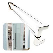 Puxador Para Portas Athenas 1,5 m Aço Inox Polido Brilhante Puxador Para Portas Athenas 1,5 m Aço Inox Polido Brilhante