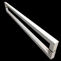 Puxador Para Portas Duplo em Aço Inox 304 Modelo Slin Branco para portas: pivotantes/madeira/vidro temperado/porta alumínio e portões