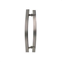 Puxador Para Portas Madeira / Vidro Alumínio Curvo Bronze - 80 CM - Bruno Acabamentos