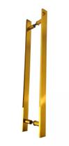 Puxador Para Portas Madeira / Vidro Alumínio Dourado - 60 Cm