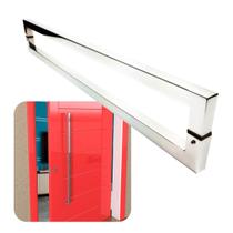 Puxador Para Portas Slin 40 cm Aço Inox Polido Brilhante