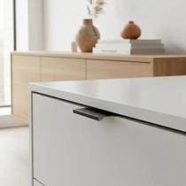 Puxador Perfil Para Moveis Cozinha Armários Escritório Guarda Roupa Slim Mini 50mm 5cm