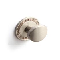 Puxador Ponto Beetle com Base Granada Níquel Escovado Zen Design