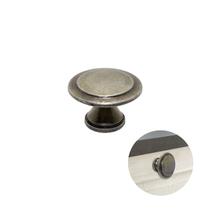 Puxador Ponto Prata Envelhecido 30 Mm - Mk