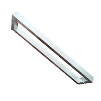 Puxador porta duplo alça 800 mm (80 cm) inox escovado 40x20 mm madeira vidro aluminio Puxador porta duplo alça 800 mm (80 cm) inox escovado 40x20 mm madeira vidro aluminio