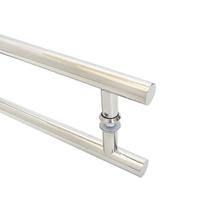 Puxador Porta Duplo Em Aço Inox 50cm Modelo Tube Puxador Porta Duplo Em Aço Inox 50cm Modelo Tube