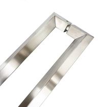 Puxador Porta Duplo Em Aço Inox 60cm Modelo Diamond Puxador Porta Duplo Em Aço Inox 60cm Modelo Diamond