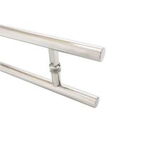 Puxador Porta Duplo Em Aço Inox 80cm Modelo Tube