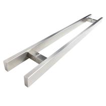 Puxador Porta Passagem Duplo 7003 Inox (30p 20f) Esc 15x30x300mm 70033030 Prateado