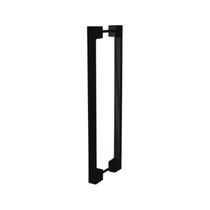 Puxador Porta Passagem Duplo H3200bl/320 Preto Preto