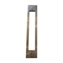 Puxador Porta Passagem Duplo Long Base 1000mm Inox Polido Lb-10p 2193 Prateado