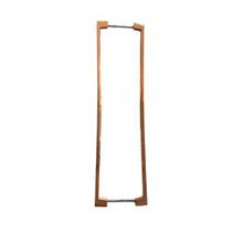 Puxador Porta Passagem Duplo Pianno 448mm P/Blindex Cobre Brilho Cobre/Rose