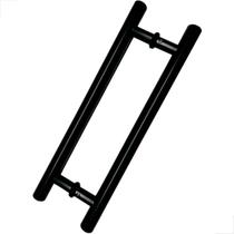 Puxador Porta Pivotante De Correr 300x200 Aluminio Preto