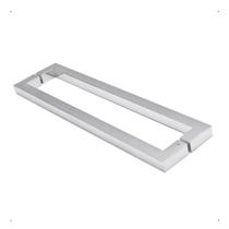 Puxador Porta Pivotante Portão Aço Inox 304 30cm Modelo U