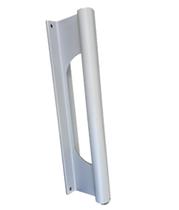 Puxador Porta Portao Aluminio Madeira Buzio Branco PUX-145/146 195mm Alumifix