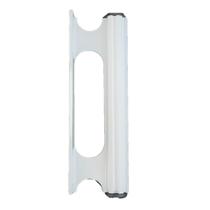 Puxador Porta Portao Aluminio Madeira Ferro Buzio Reto Branco 150mm