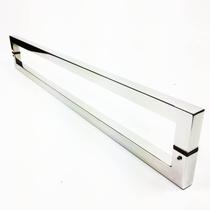 Puxador Portas Duplo Aço Inox Polido Slin 30 cm para portas: pivotantes/madeira/vidro temperado/porta alumínio e portões