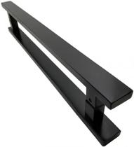 Puxador preto para porta inox Puxador preto para porta inox