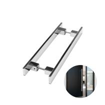 Puxador Prs Duplo Cromado 30 Cm Para Porta Residencial Puxador Prs Duplo Cromado 30 Cm Para Porta Residencial