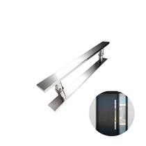 Puxador Prs Duplo Cromado 60 Cm Para Porta Residencial Puxador Prs Duplo Cromado 60 Cm Para Porta Residencial