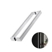 Puxador Prs Duplo Cromado 80 Cm Para Porta Residencial Puxador Prs Duplo Cromado 80 Cm Para Porta Residencial