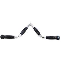 Puxador Pulley V Cromado Aço Maciço Academia Profissional Puxador Pulley V Cromado Aço Maciço Academia Profissional