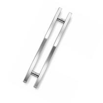 Puxador Quadrado Porta Portão Madeira Vidro Inox 80cm Puxador Quadrado Porta Portão Madeira Vidro Inox 80cm