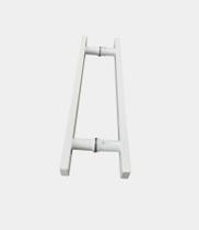 Puxador Retangular 40cm Total por 30cm Entre Furos Para Portas de Vidro ou Madeira Design Moderno Pintura Eletrostática