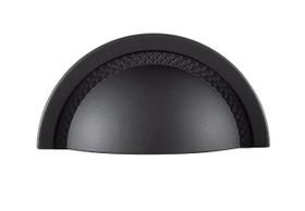 Puxador Shell 48mm Preto Fosco Zen Design