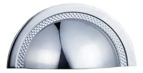 Puxador Shell 64mm Cromado Zen Design Cor Cromado